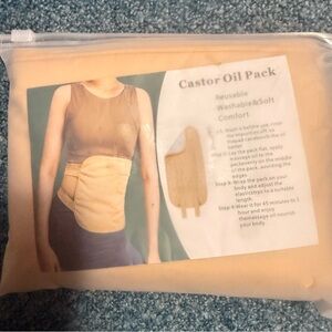 Castor Oil Pack Waist Wrap - Beige